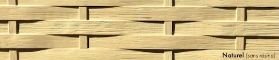 Zoom sur la texture bois tressé