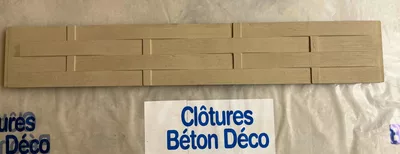 plaque en béton imitation bois tressé