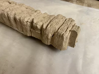 Chaperon plaque béton double face