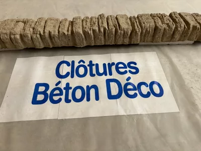 Chaperon plaque béton double face